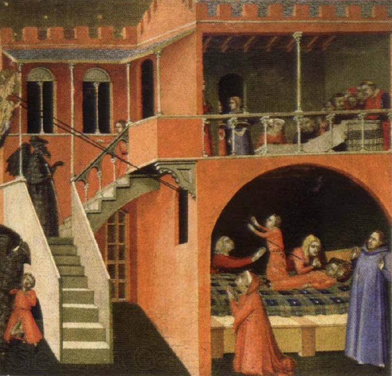 Ambrogio Lorenzetti Miracles of St.Nicholas Spain oil painting art